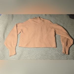 Zara mock neck cropped sweater